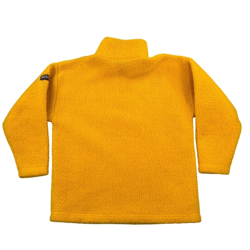 Vintage Napapijri Geographic Jacket Mens Small Sherpa Fleece Pullover 1/4 Zip - Picture 2 of 10